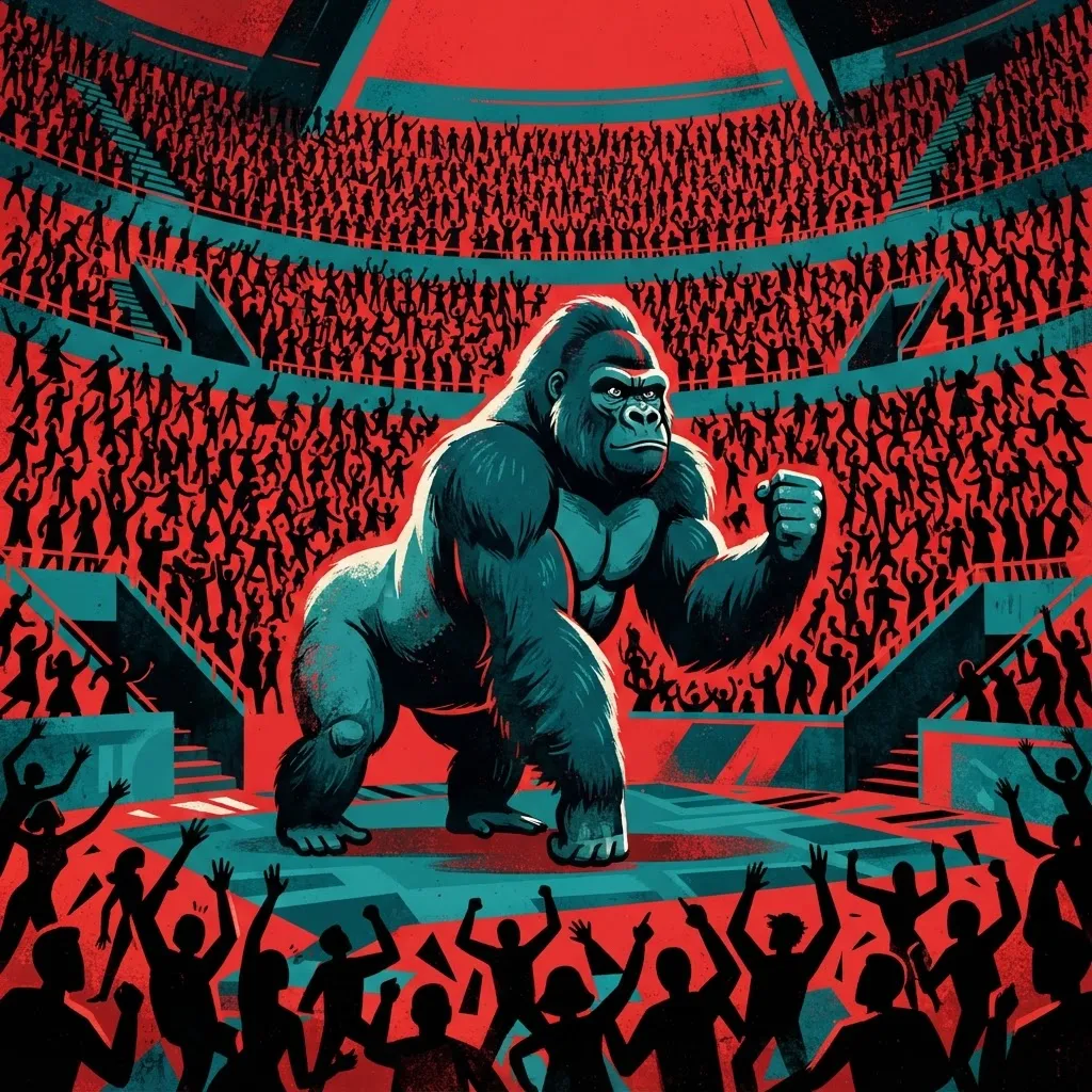 100 Men vs 1 Gorilla