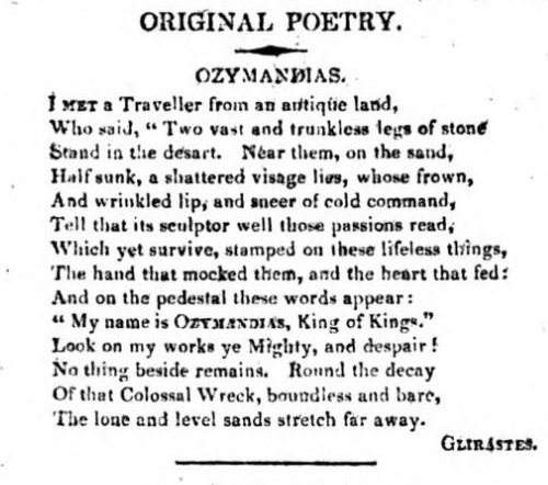 Ozymandias